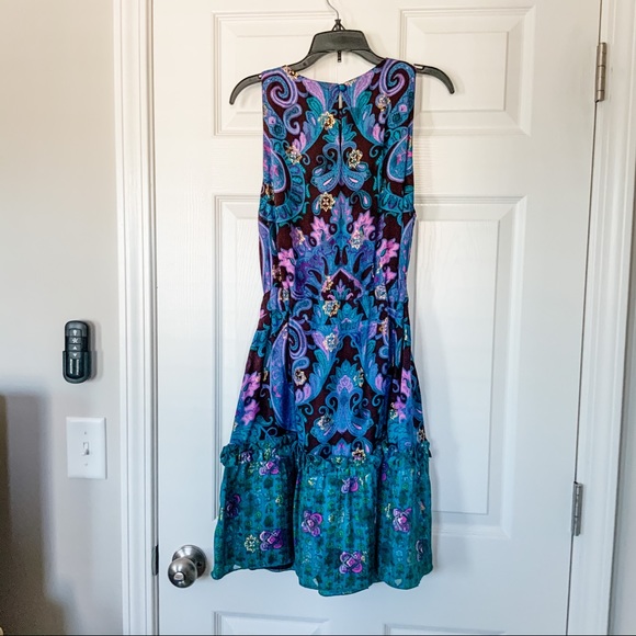 Anna Sui Silk Blend Dress - Size 8 - Picture 2 of 6